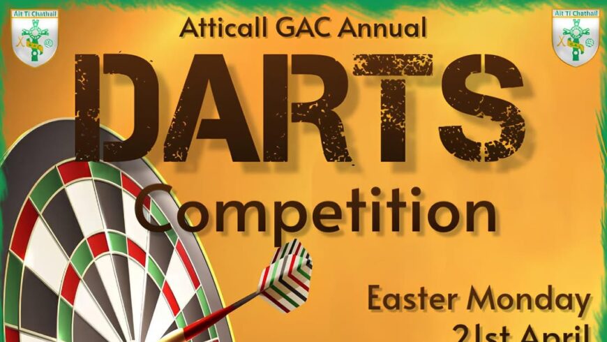 Easter Monday – Annual Darts Competition