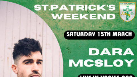 St.Patrick’s Weekend – Dara McSloy Live in Vary’s Bar