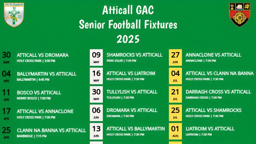 Senior Football Fixtures 2025